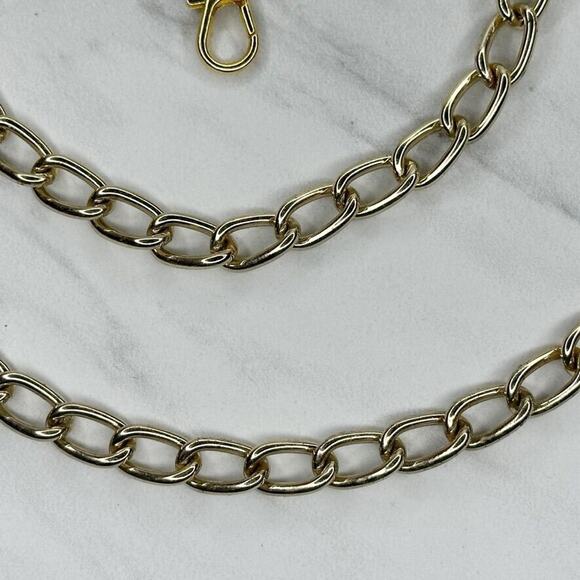 Gold Tone Chain Link Purse Handbag Replacement Strap ✨ - Picture 6 of 11
